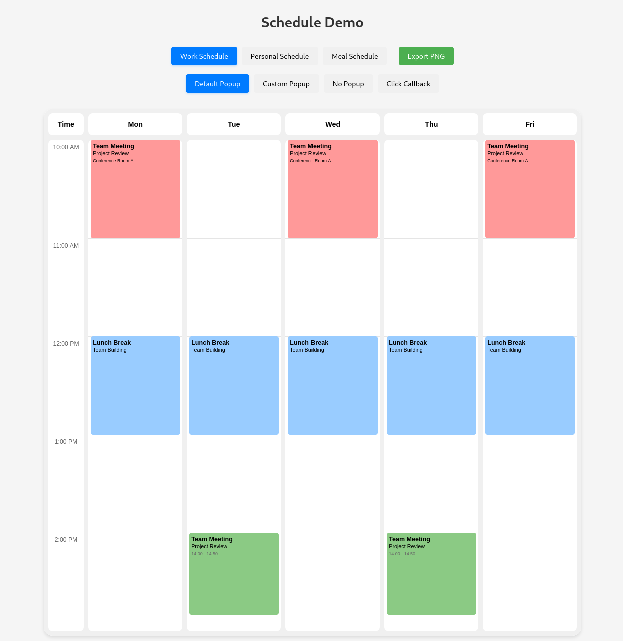 Schedule NPM Package